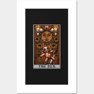 The Sun Tarot Card Halloween Voodoo Doll New Orleans Witchcraft Posters and Art